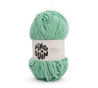 Pingüino Pingo Chenille - Ovillo de lana para tejer - 100% poliéster - Aguja nº 6 - Color verde pasión