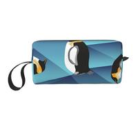 Pingüino polígono Abstracto, Bolsa de Maquillaje Bolsa de cosméticos Bolsa de artículos de tocador de Viaje portátil Bolsa de Maquillaje