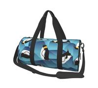 Pingüino polígono Abstracto, Bolsa de Viaje de Gran Capacidad, Bolso Redondo, Bolsa de Viaje Deportiva, Bolsa de Mano, Bolsa de Fitness