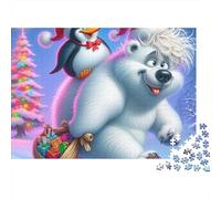 pingüino Puzzle 1000 Piezas Xmas pingüino & Bear Cartón para Adultos Descanso En Casa para Decorar Mejor Regalo Oferta Precio Económico 70x50cm/1000pcs