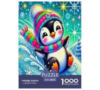pingüino Puzzle Imposible,desafío for Adults Entretenimiento Creativo 1000 Piezas Obra De Arte De Juego De para Adultos Y Niños Mayores De 12 Años 38x26cm/1000pcs