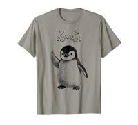 Pingüino Saludando Japonés Kawaii, Hola, Chicos Chicas Camiseta