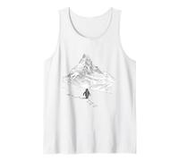 Pingüino Solitario marchando hacia la montaña desorientado, Pero por qué Camiseta sin Mangas