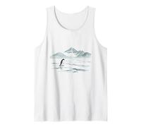 Pingüino Solitario marchando hacia la montaña desorientado, Pero por qué Camiseta sin Mangas