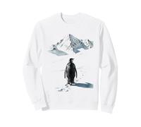 Pingüino Solitario marchando hacia la montaña desorientado, Pero por qué Sudadera