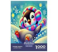 pingüino1000 Piezas PuzzleAnimales pingüino Rompecabezas Inteligentes Challenge Puzzle Adultos Y Niños +14 Años Colores Variados70x50cm/1000pcs