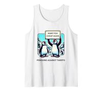 Pingüinos contra los aranceles Camiseta sin Mangas