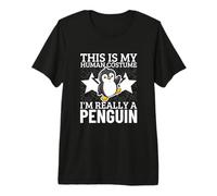 Pingüinos Este es mi Disfraz Humano, Soy Realmente un pingüino Camiseta Premium