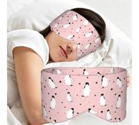 Pingüinos Estrellas Ave marina, Antifaz para dormir, ideal para el hogar, viajes y trabajo por turnos. Cubre completamente los ojos y bloquea la luz.