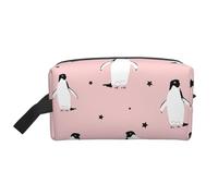 Pingüinos Estrellas Ave Marina, Bolsa de Maquillaje Bolsa de cosméticos Bolsa de artículos de tocador de Viaje portátil Organizador de Bolsa de Maquillaje