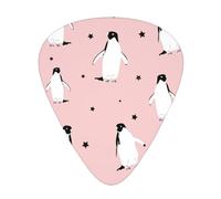 Pingüinos Estrellas Aves Marinas,12 púas de guitarra, 3 grosores diferentes para guitarra acústica, bajo y ukelele