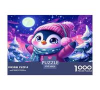 Pingüinos Lindos Puzzle 1000 Piezas para La Familia-Rompecabezas Difícil, Apto para Adultos Y Adolescentes A Partir De 12 Años 38x26cm/1000pcs