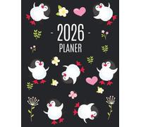 Pinguin Planer 2026: Agenda 2026: Top organisiert durchs Jahr! Kalender mit Wochenansicht | Einfacher Überblick über die Terminpläne