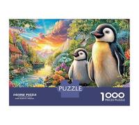 Pinguino Duo Puzzle 1000 Piezas Un Desafiante Juguetes Resistentes A La Presión Familiar Cute Regalos Familiares para Adultos Y Niños 70x50cm/1000pcs