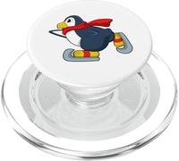 Pinguino Patinaje sobre Hielo Patines de Hielo PopSockets PopGrip para MagSafe