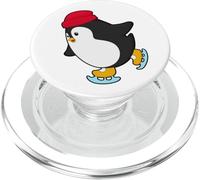 Pinguino Patinaje sobre Hielo Patines de Hielo PopSockets PopGrip para MagSafe