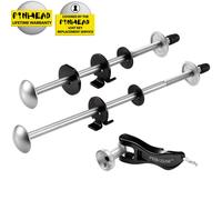 Pinhead 110 Quick Release 2-Pack Shackle Lock, Black