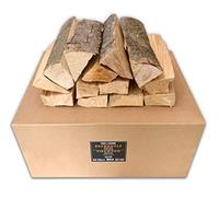 PINI Leña de haya, lista para usar, 20 kg, aproximadamente 25 cm, para chimenea, barbacoa, brasero, horno de pizza, ahumadero.