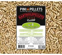 PINI Pellets de Madera Dura № 4 BBQ Horno de Pizza Orégano 10 Kg para hornos de Pizza con pellets