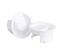 PiniceCore 2pcs Garrafa De Cristal Cubierta De La Tapa De La Categoría Alimenticia De Plástico Anti-Polvo Estancos Tapas Tapones para Vidrio Bistro Jarra Blanca