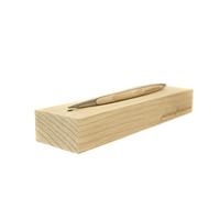 Pininfarina Cambiano Classic Ethergraf Alum | Instrumento de Escritura | Italia | Cuerpo en Aluminio con Detalles y Base en Pura Madera de Cedro | Regalo Objeto de Decoración