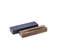 Pininfarina Cambiano Luxury Gold Ethergraf | Instrumento de Escritura Recubierta en Oro P | Diseñado y Fabricado en Italia | Cuerpo de Aluminio con Detalles en Madera de Nogal | Objeto de Lujo