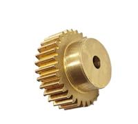 Pinion Motor,1pcs 0.5M Cylindrical Gear 4mm 5mm 6mm 6.35mm Inner Hole 0.5 Module Brass Spur Gear with Step Motor Driver Straight Teeth Pinion Straight(28 teeth Bore 6mm)