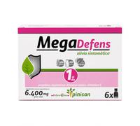 Pinisan Mega Defens 6 Viales - Vitamina C 1000 mg con Equinácea, Própolis, Saúco y Drosera - Complemento Alimenticio para el Sistema Inmunitario - Sin Gluten y Sin Lactosa - 180ml