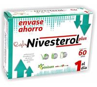 Pinisan Nivesterol Plus 60 Cápsulas - Con Levadura Roja de Arroz, Policosanol, Ácido Fólico y Ubiquinona - Sin Gluten y Sin Lactosa - Para Salud Cardiovascular y Antioxidante
