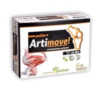 PINISAN Poliar ARTIMOVE! | Glucosamina, Condroitina y Membrana de Huevo ESM® | Con Vitamina C y TetraSOD® | Complemento Alimenticio | 50 Cápsulas