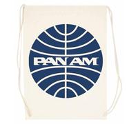 Pinitotee Pan Am Mid 1950s Globe Inverted Saco De Cuerdas Para Bolsa Deportiva Beige Unisex
