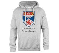 Pinitotee University of St Andrews Sudadera con Capucha Unisex Gris Regular