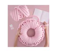 (pink)500g Super Thick Chunky Yarn Cotton Tube Yarn Merino Wool Alternative DIY Bulky Arm Knitting Blanket Hand Knitting Spin Yarn