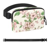 Pink Aesthetic Cherry Blossoms-1002 - Riñonera unisex de moda, riñoneras de moda, bolsas cruzadas deportivas delgadas a la moda para correr, senderismo, senderismo, mujer y hombre, Multicolor 04