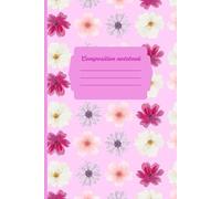 Pink aesthetic Floral Composition Notebook: Cute Flower-Themed College Ruled Journal for Girls | Soft Pastel coquette, Perfect for School, Journaling & Gift-Giving