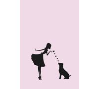 Pink American Pit Bull Terrier Notebook - 100 Lined Pages | Cute Dog Lover Journal