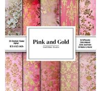 Pink And Gold Scrapbook Paper: Decorative Double-Sided Craft Papers For Junk Journals, Wrapping & Mixed Media, Card Making And More