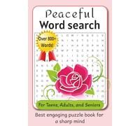 Pink and Peaceful: Word search book to inspire peace of mind | 6x9 inches, 110 pages | 50+ puzzles | Great for birthdays, holidays, trips, and things to do.