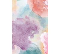 Pink and Purple Watercolor Journal | Hard Cover Journal: 150 lined pages | 6x 9 inches