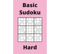 Pink Basic Sudoku Book, 9x9 Puzzles, 50 Pages, 5x8, Hard