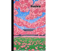 Pink Begonia Floral Clouds in the Field Design Notebook