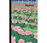 Pink Begonia Flowers Growing in the Football Field Design Notebook