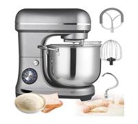 Pink Beryl Batidora de alimentos comercial de 2000 W, batidora de soporte de gran capacidad de 10 l, 8 engranajes, con gancho de masa, gancho de mezcla, batidor de huevos, para escuelas, panaderías