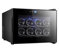Pink Beryl Bodega de vinos, 12 Botellas, Mini Bodega pequeña, refrigerrefriger45 F-65F para el Vino Blanco Tinto Champagne espumen el Bar en casa Cocina Dormitorio de Oficina