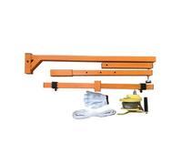 Pink Beryl Herramienta de elevación para grúa con Aire Acondicionado, con tornos manuales de Bloqueo automático 10/15/20 m y Soporte Plegable de Acero Inoxidable, Cuerda de 20 m (20 m Rope)