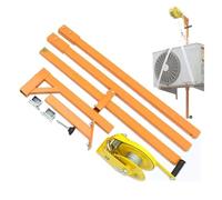 Pink Beryl Sistema de Aire Acondicionado Sistema mecánico Externo pequeño Gancho de grúa Soporte de elevación manivela Aire Acondicionado Herramienta de elevación, 25 m (10 m)