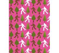 Pink Bigfoot Yeti Lined Notebook: Sketchbook Diary Notes - 100 Pages, Large Journal for School & Personal Use 8.5 x 11 Inches