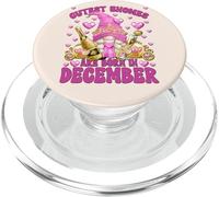 Pink Birthday GNOME Bday Princess For Women Born In December PopSockets PopGrip para MagSafe