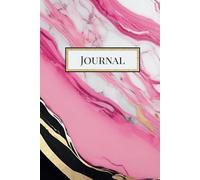 Pink/Black/Gold Marble Hardcover Journal: Beautiful marble notebook ideal for a mom, daughter, glam-ma or anyone else that rocks! 120 pages