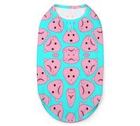 Pink Blob Fish Pets Shirt Chaleco Lindo Perro Tank Top Suave Sin Mangas Camiseta para Cachorro Kitty Gatos 2XL